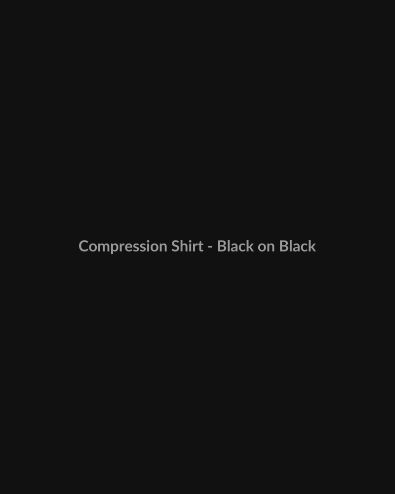 Compression Shirt - Black on Black